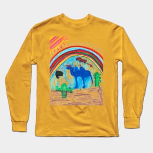 Camel Art with Rainbows - Homeschool Art Class 2021/22 Artist Collab T-Shirt Long Sleeve T-Shirt